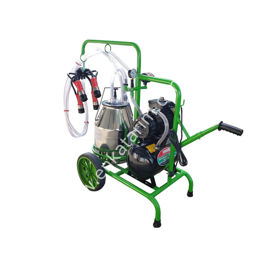 SÜT SAĞIM MAKİNESİ TEKLİ KROM 40 LT YAĞLI TİP (SİLİON MEMELİ)